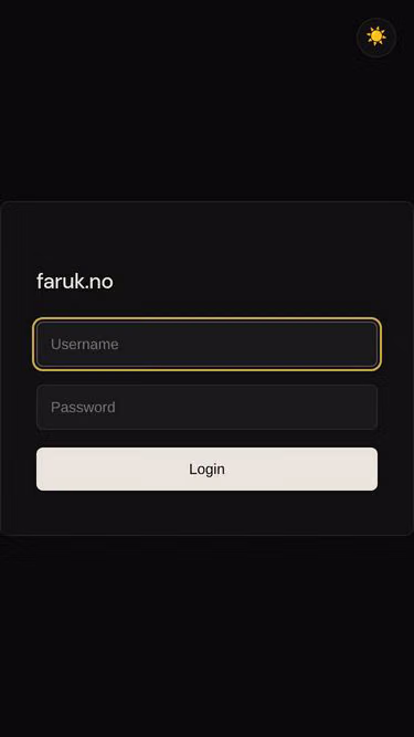 Screenshot of faruk.no