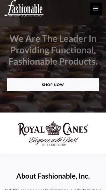 Screenshot of fashionable.com