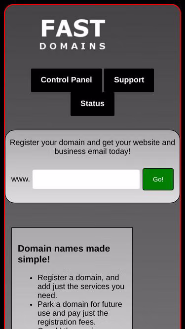 Screenshot of fast.uk