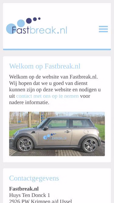 Screenshot of fastbreak.nl