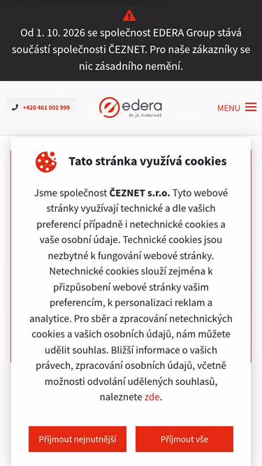 Screenshot of fastlink.cz