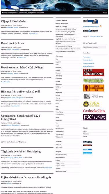Screenshot of fastnews.se