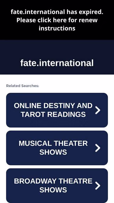 Screenshot of fate.international