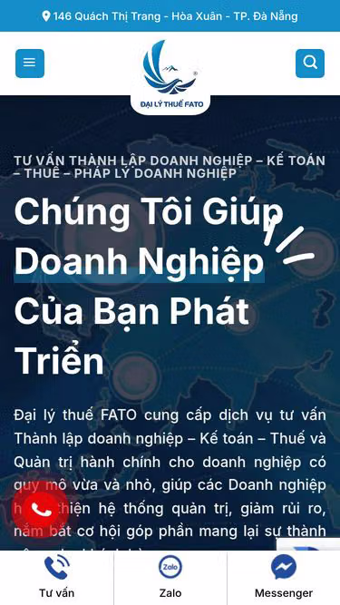 Screenshot of fato.com.vn