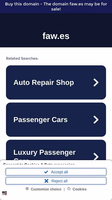 Screenshot of faw.es