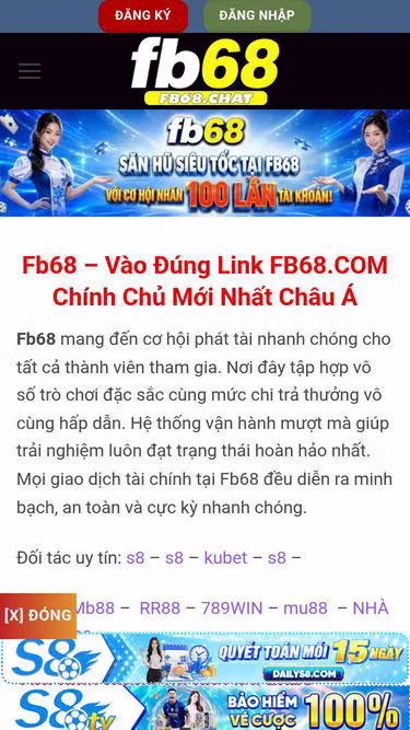 Screenshot of fb68.chat