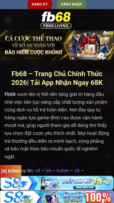 Screenshot of fb68.living