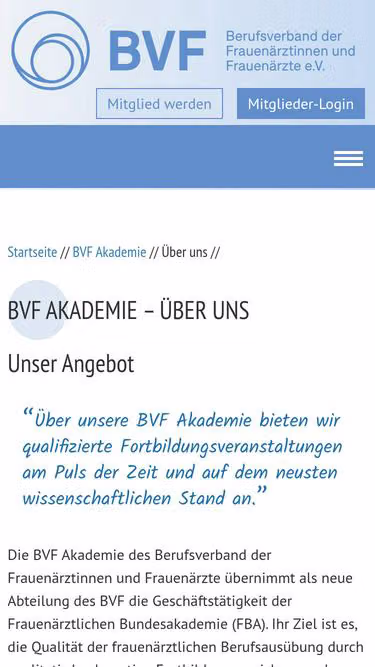 Screenshot of fba.de