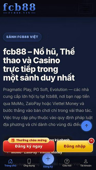 Screenshot of fcb88.vu