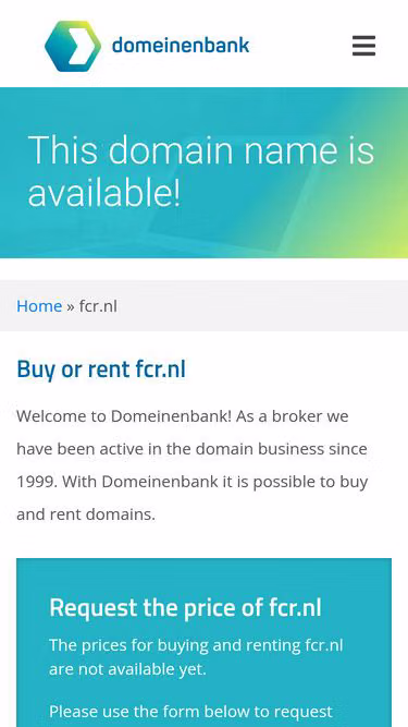 Screenshot of fcr.nl
