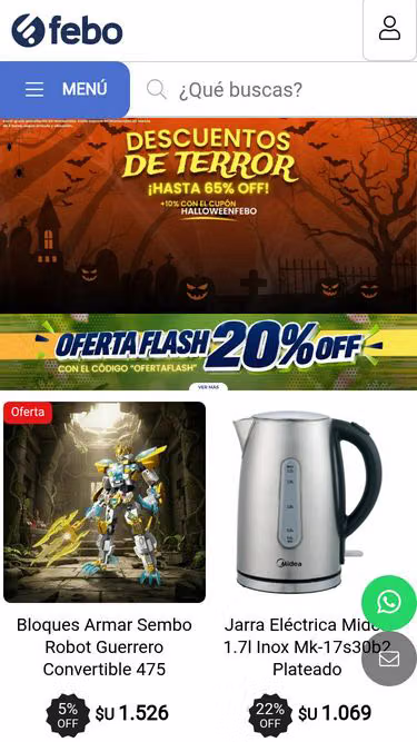 Screenshot of febo.com.uy