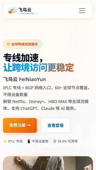 Screenshot of feiniaoyun.shop