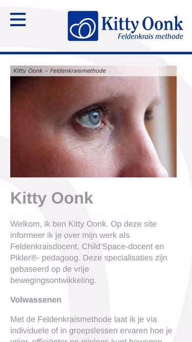 Screenshot of feldenkrais.nu