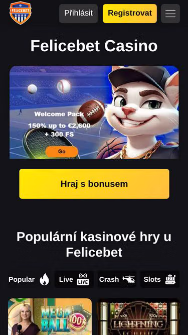 Screenshot of felicebet.cz