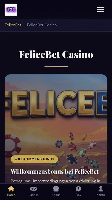 Screenshot of felicebet.games