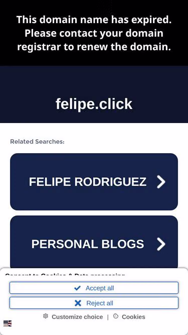 Screenshot of felipe.click