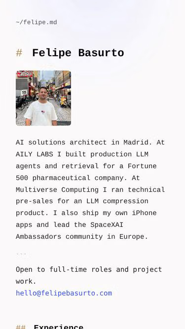 Screenshot of felipe.md