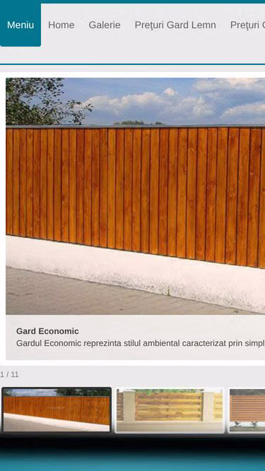 Screenshot of fences.ro