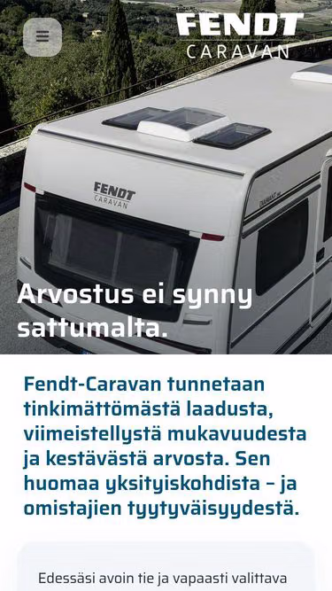 Screenshot of fendt-caravan.fi