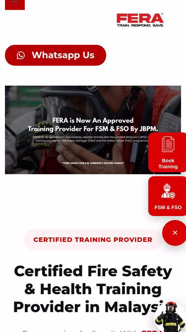 Screenshot of fera.com.my