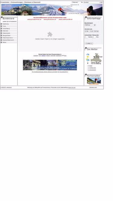 Screenshot of ferienwohnung.co.at