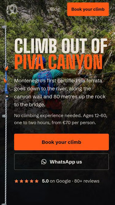 Screenshot of ferrata.me
