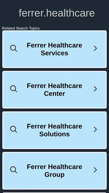 Screenshot of ferrer.healthcare