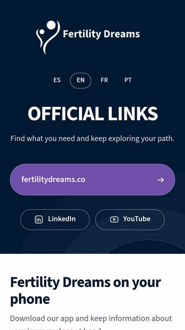 Screenshot of fertility.social