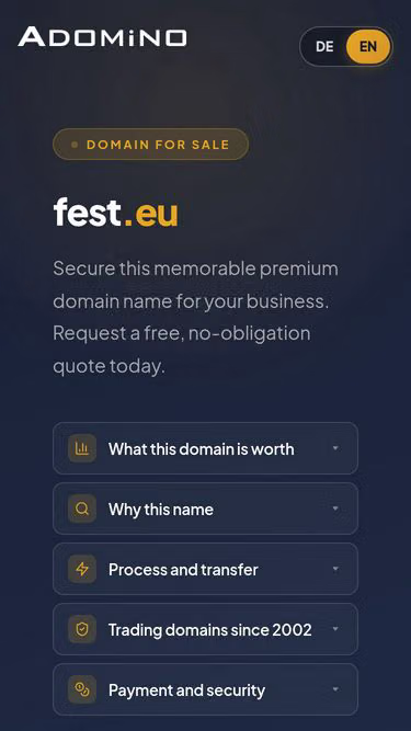 Screenshot of fest.eu