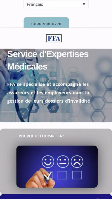 Screenshot of ffa.ca