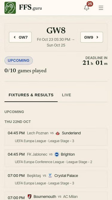 Screenshot of ffs.guru