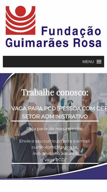 Screenshot of fgr.org.br
