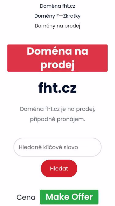 Screenshot of fht.cz