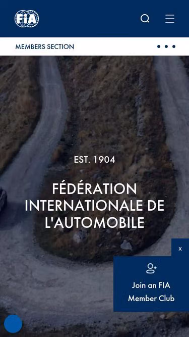 Screenshot of fia.info