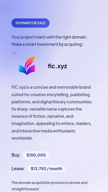 Screenshot of fic.xyz