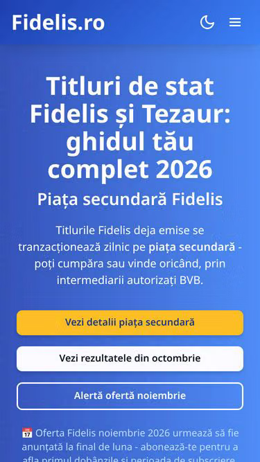 Screenshot of fidelis.ro