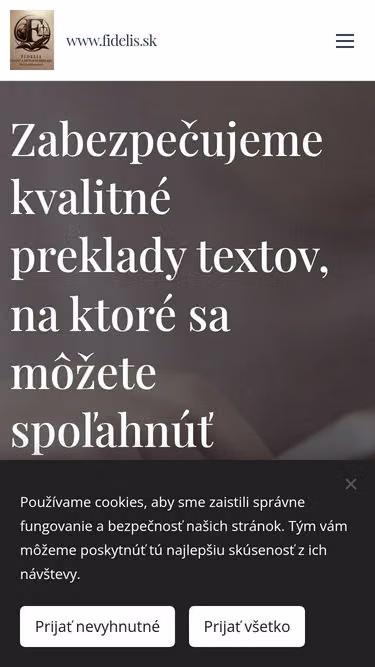Screenshot of fidelis.sk