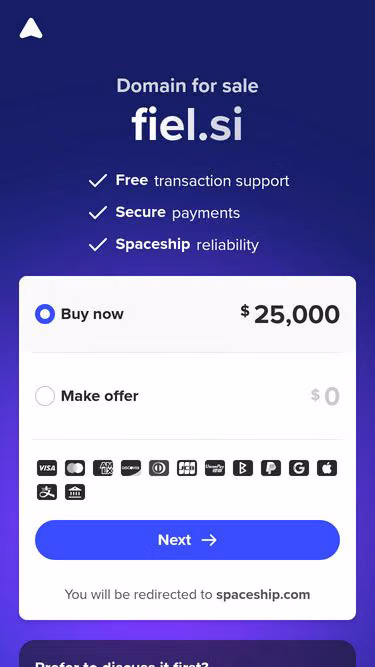 Screenshot of fiel.si