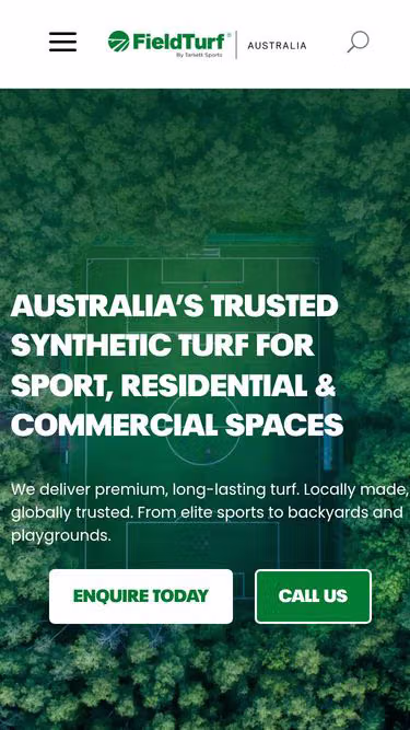 Screenshot of fieldturf.com.au