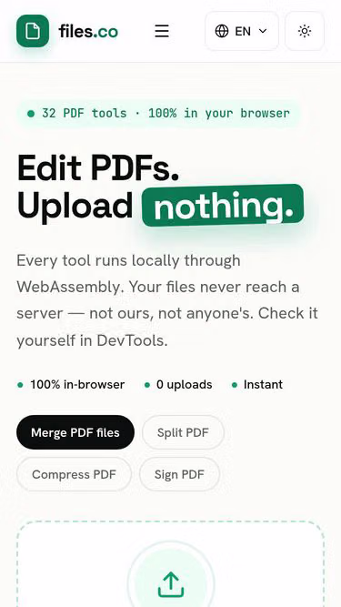 Screenshot of files.co