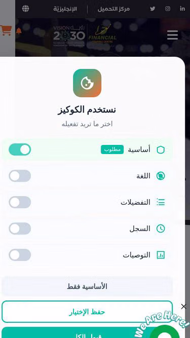Screenshot of fin.com.sa
