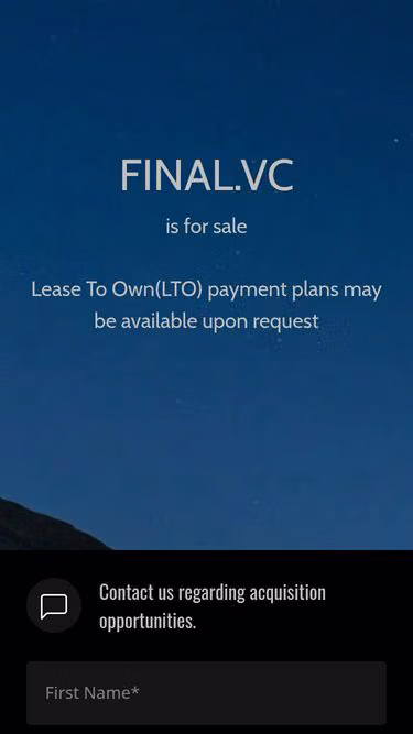 Screenshot of final.vc