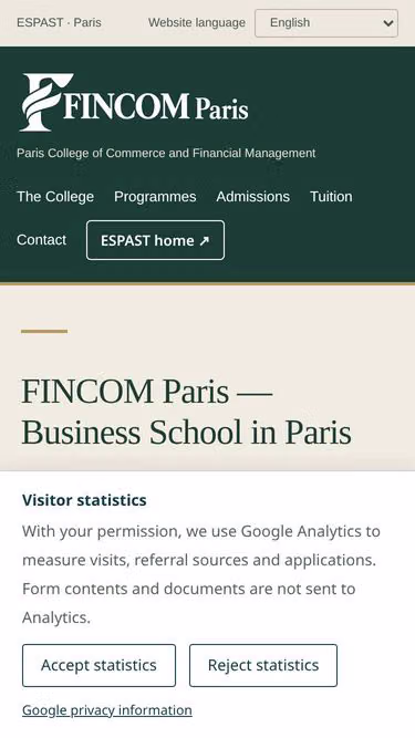 Screenshot of fincom.fr