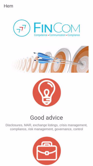 Screenshot of fincom.se