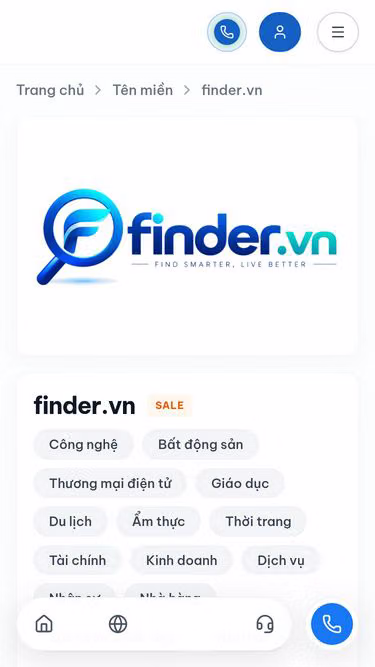 Screenshot of finder.vn