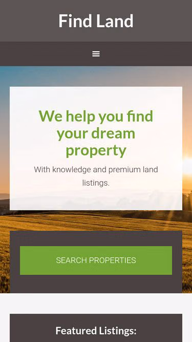 Screenshot of findland.com