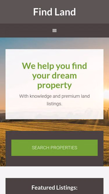 Screenshot of findland.org