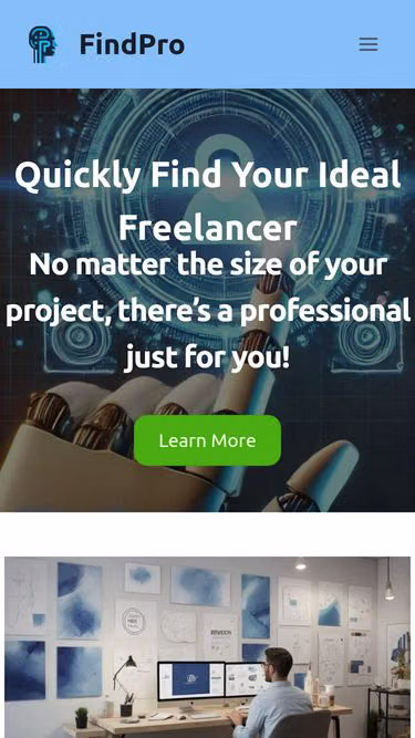 Screenshot of findpro.pro