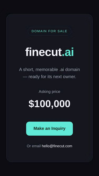 Screenshot of finecut.ai