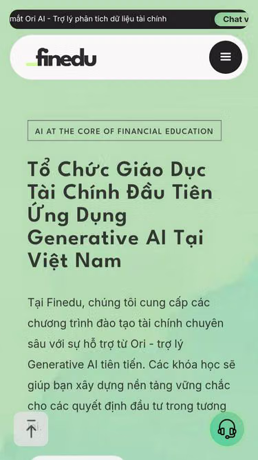 Screenshot of finedu.vn